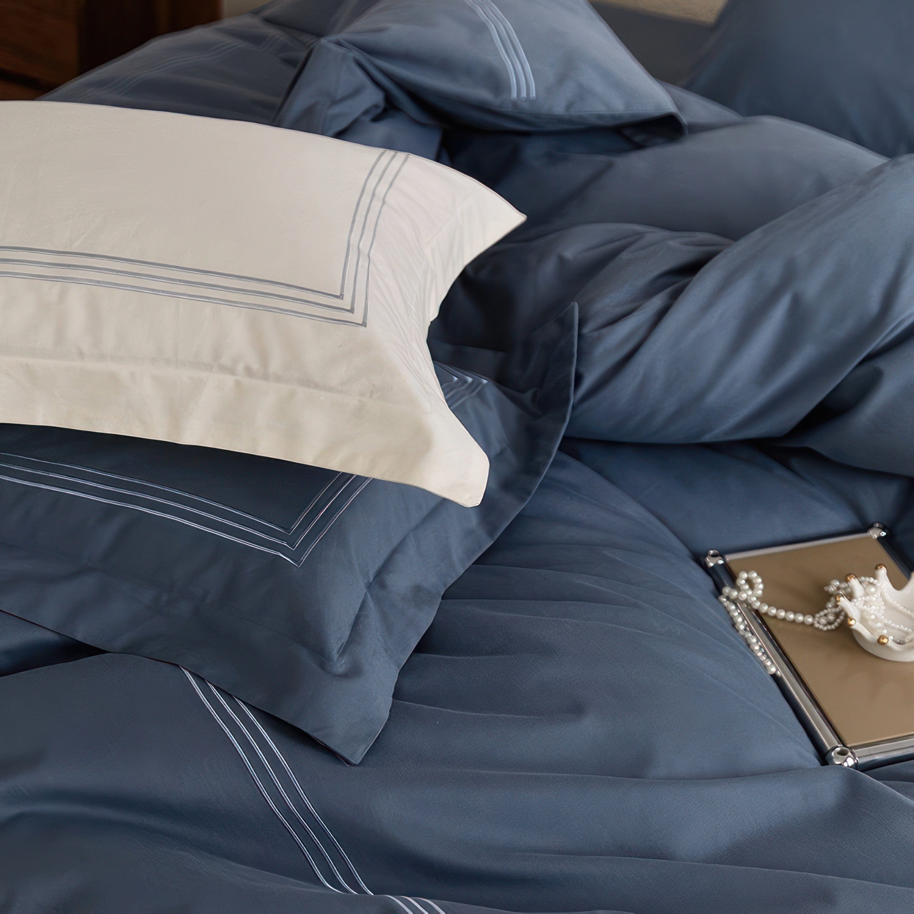 Celine Navy - Bedding Set