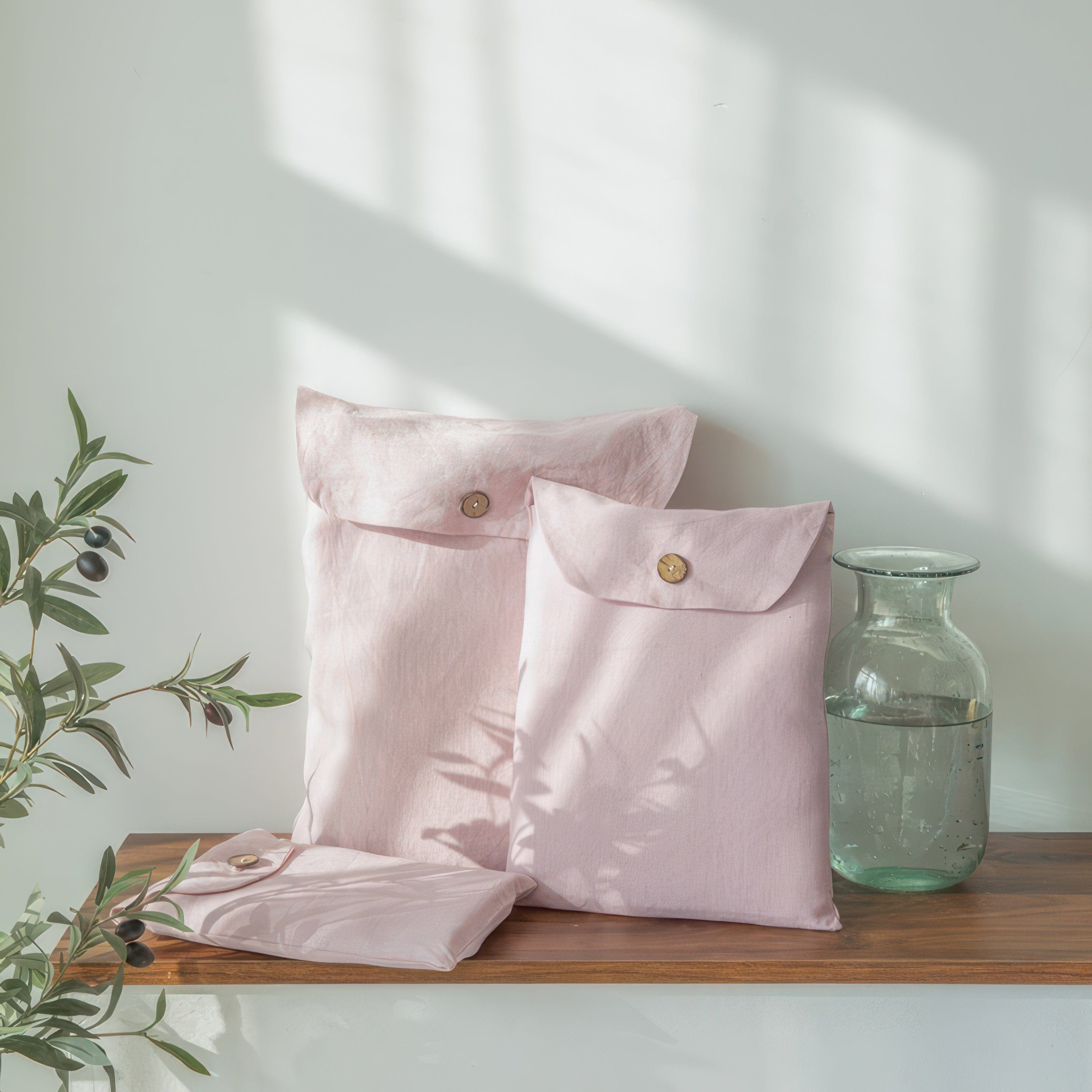 Dreamy Linen Pink - Bedding Set