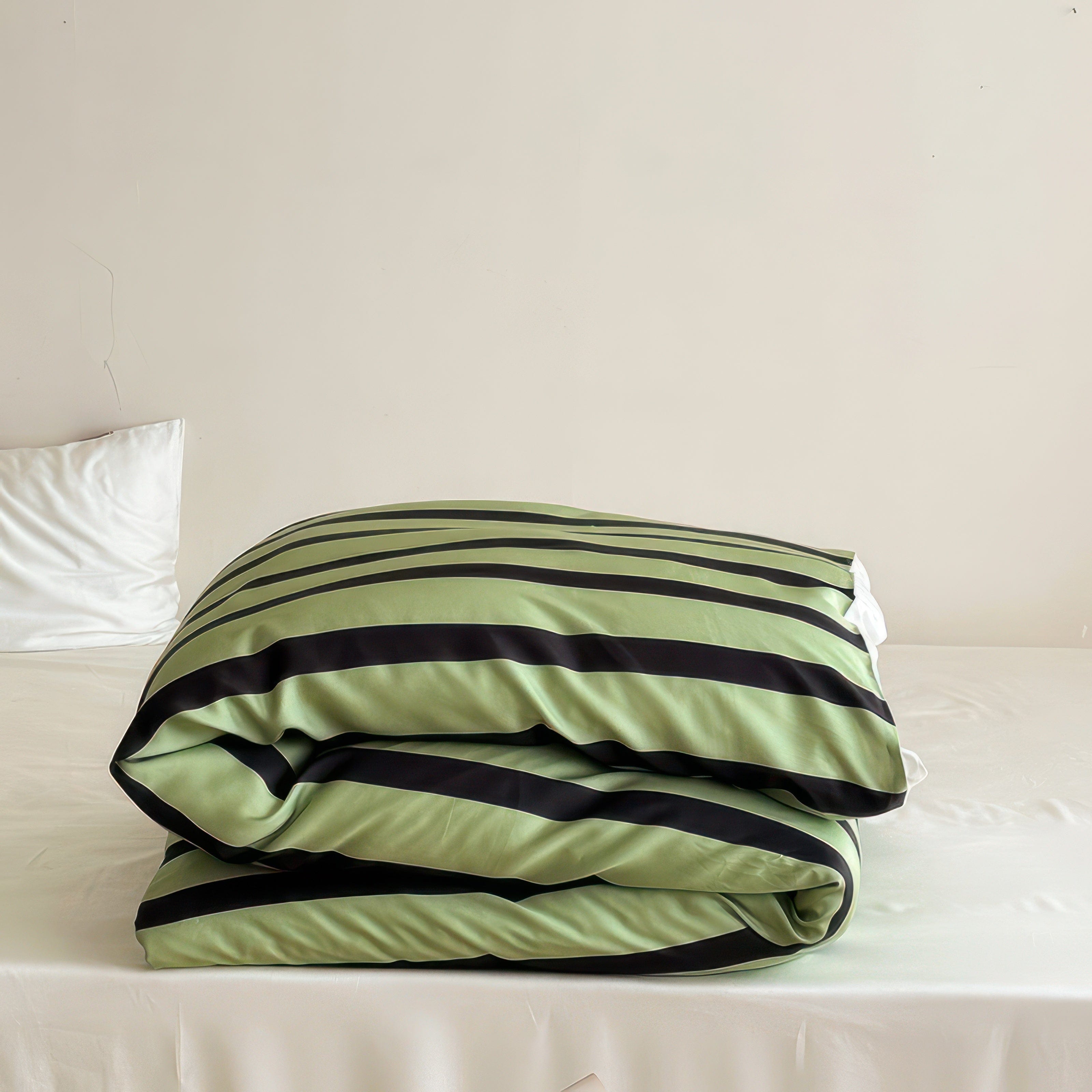 Green Striped Comfort - Bedding Set