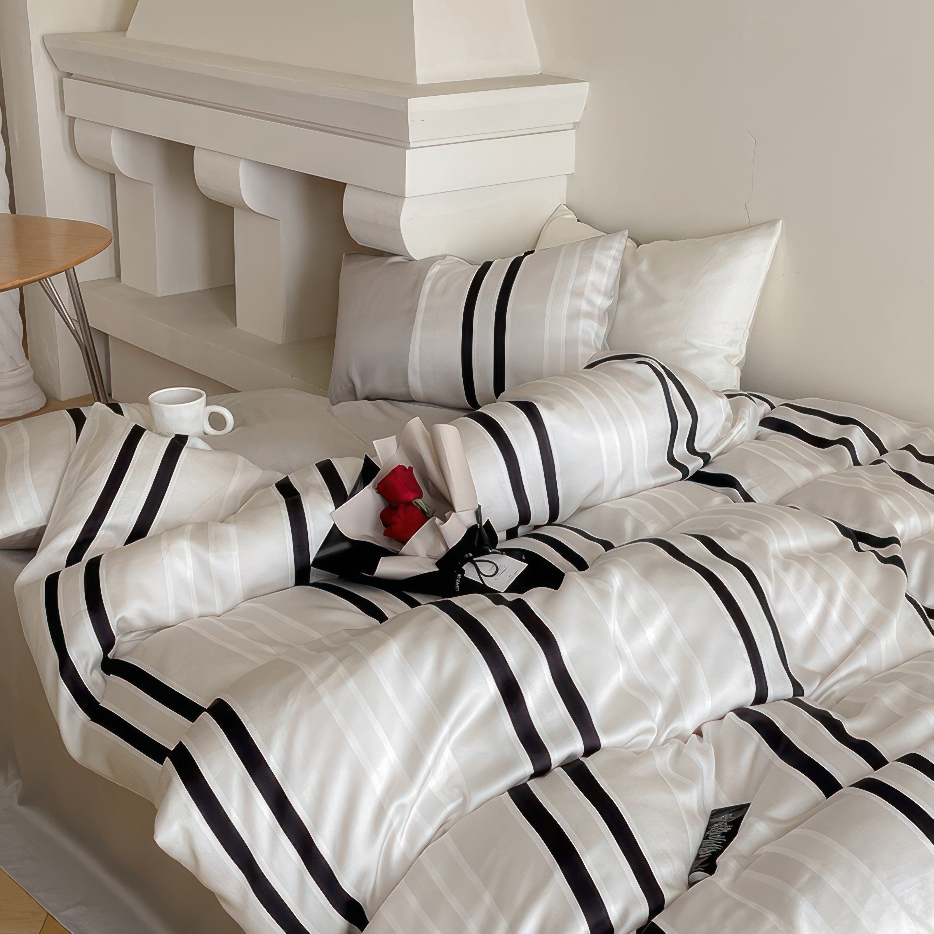 Black Striped Comfort - Bedding Set