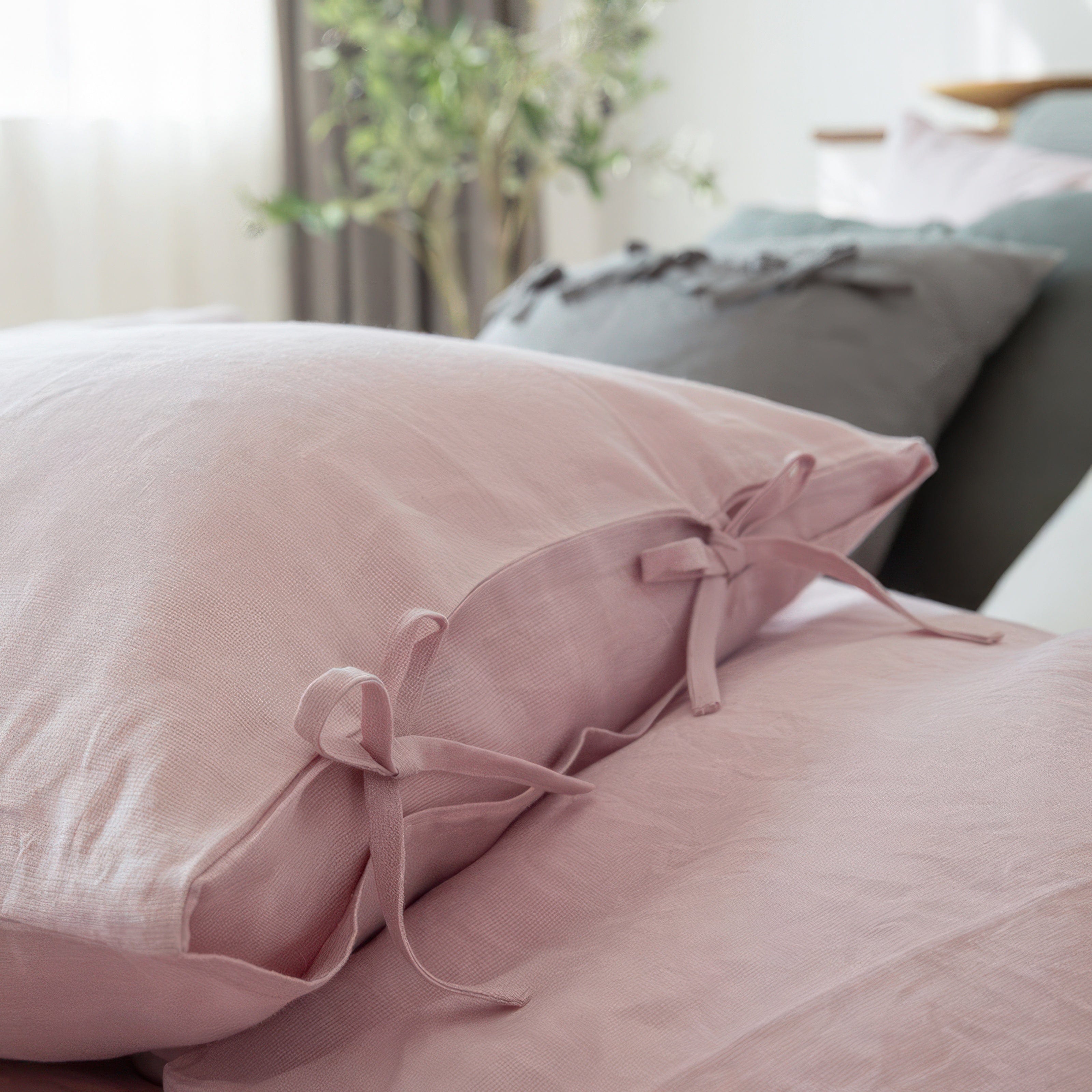 Dreamy Linen Pink - Bedding Set