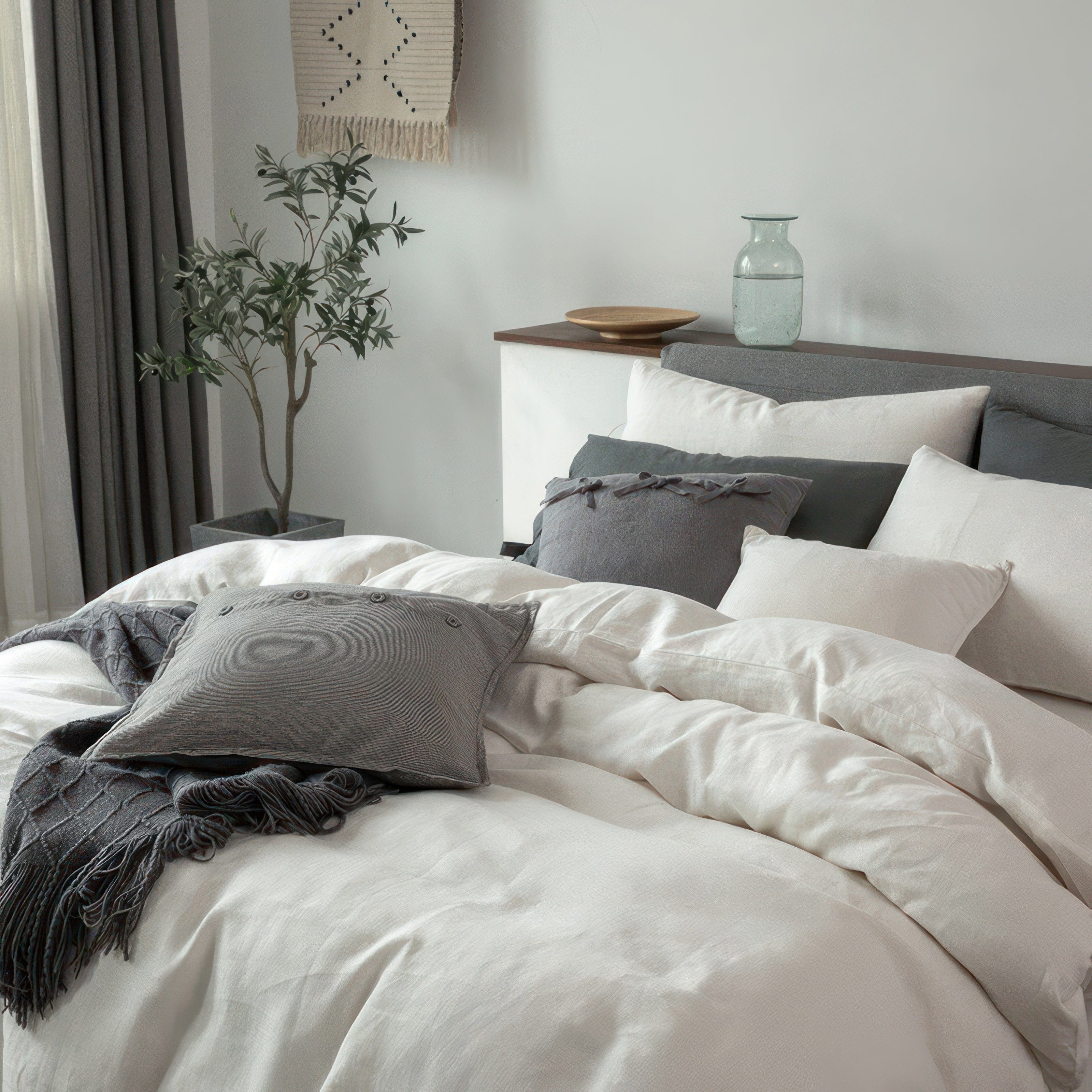 Dreamy Linen White - Bedding Set