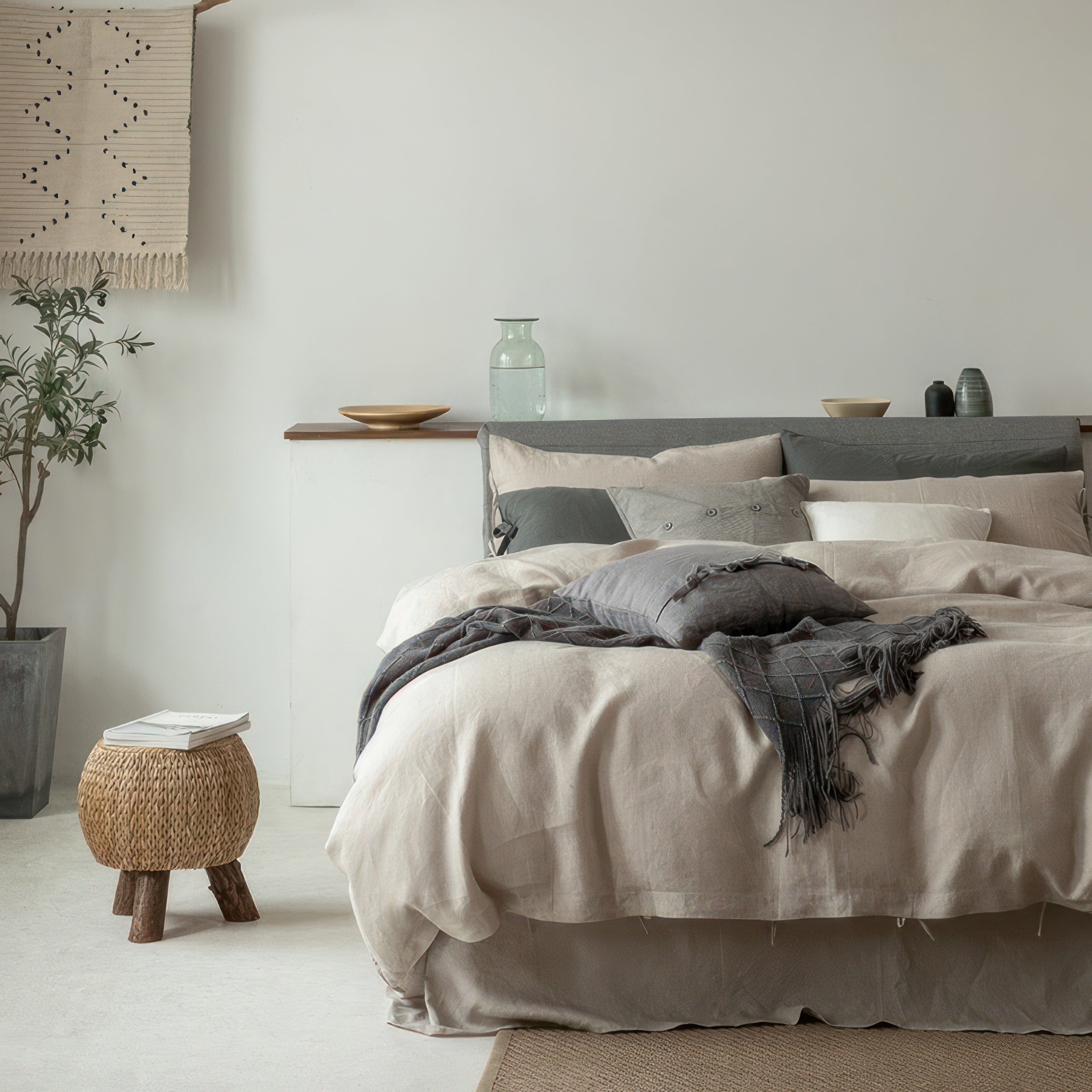 Dreamy Linen Beige - Bedding Set