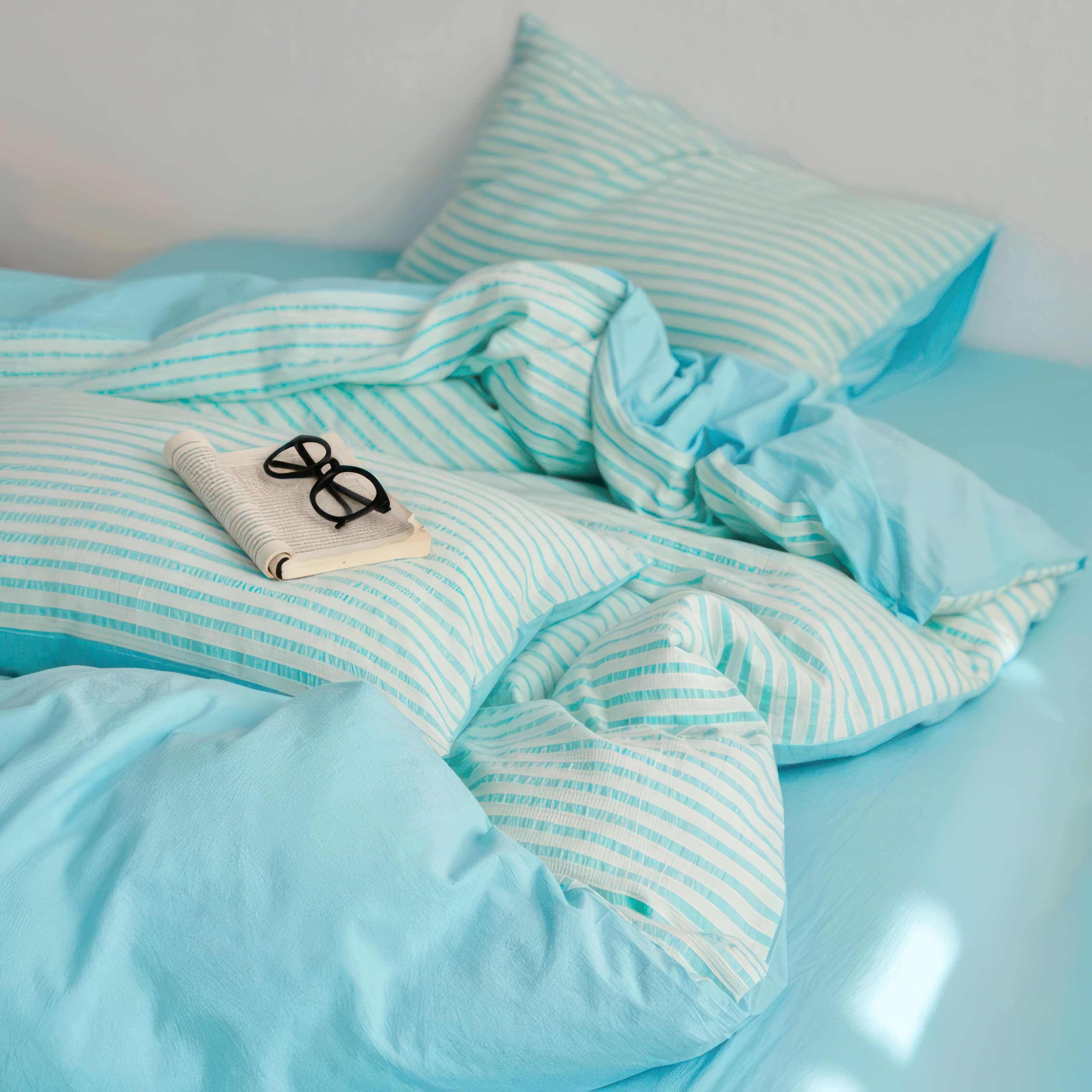 Aqua Vis Stripe - Bedding Set