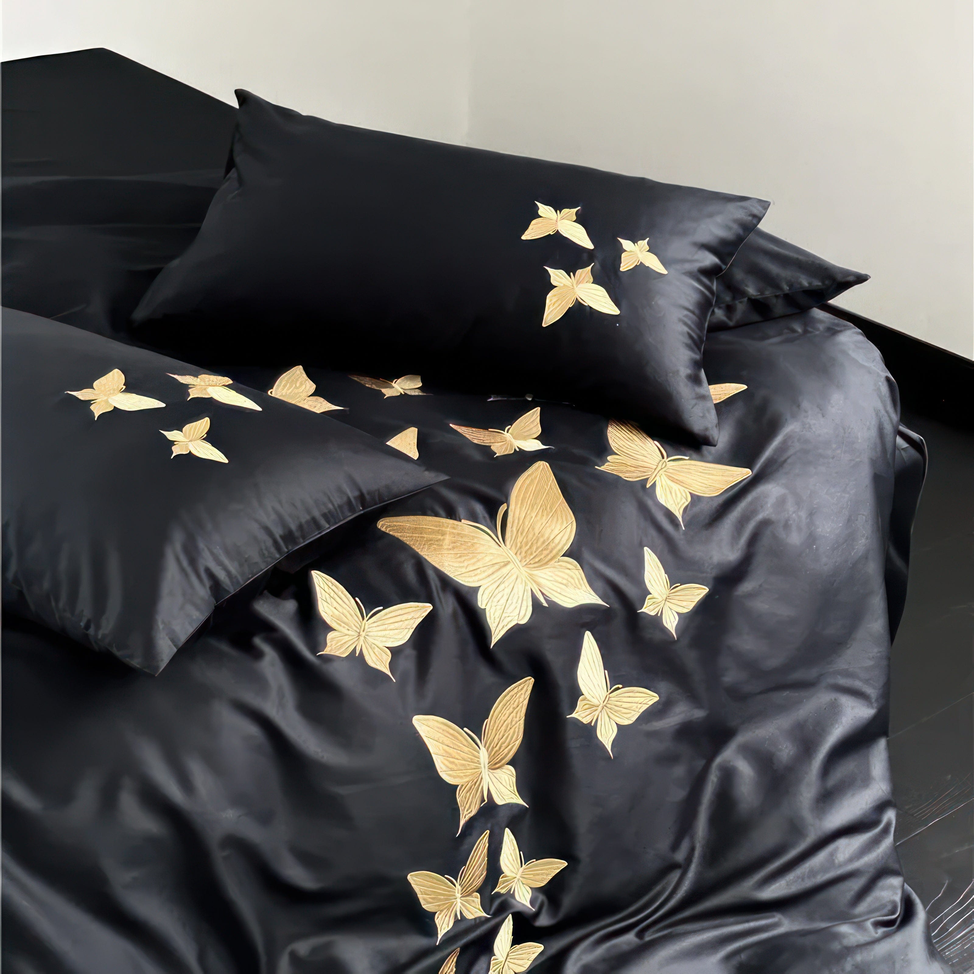 Golden Butterflies - Bedding Set