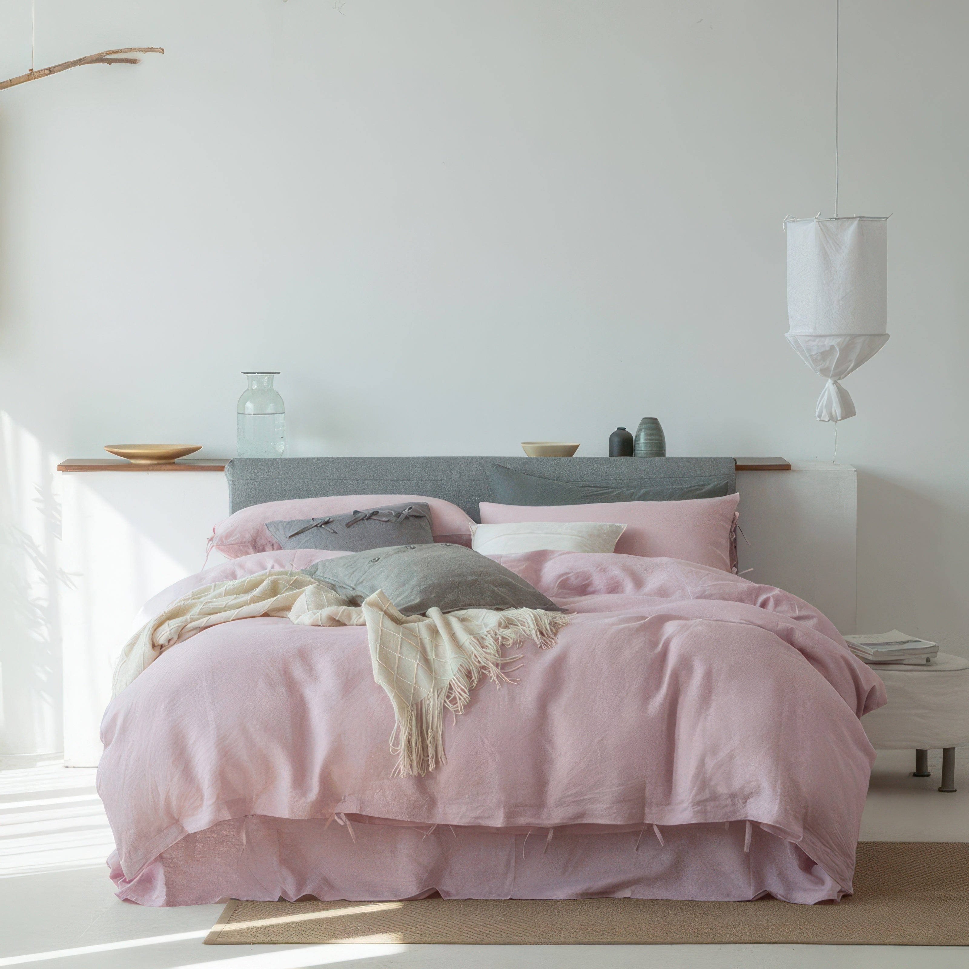 Dreamy Linen Pink - Bedding Set