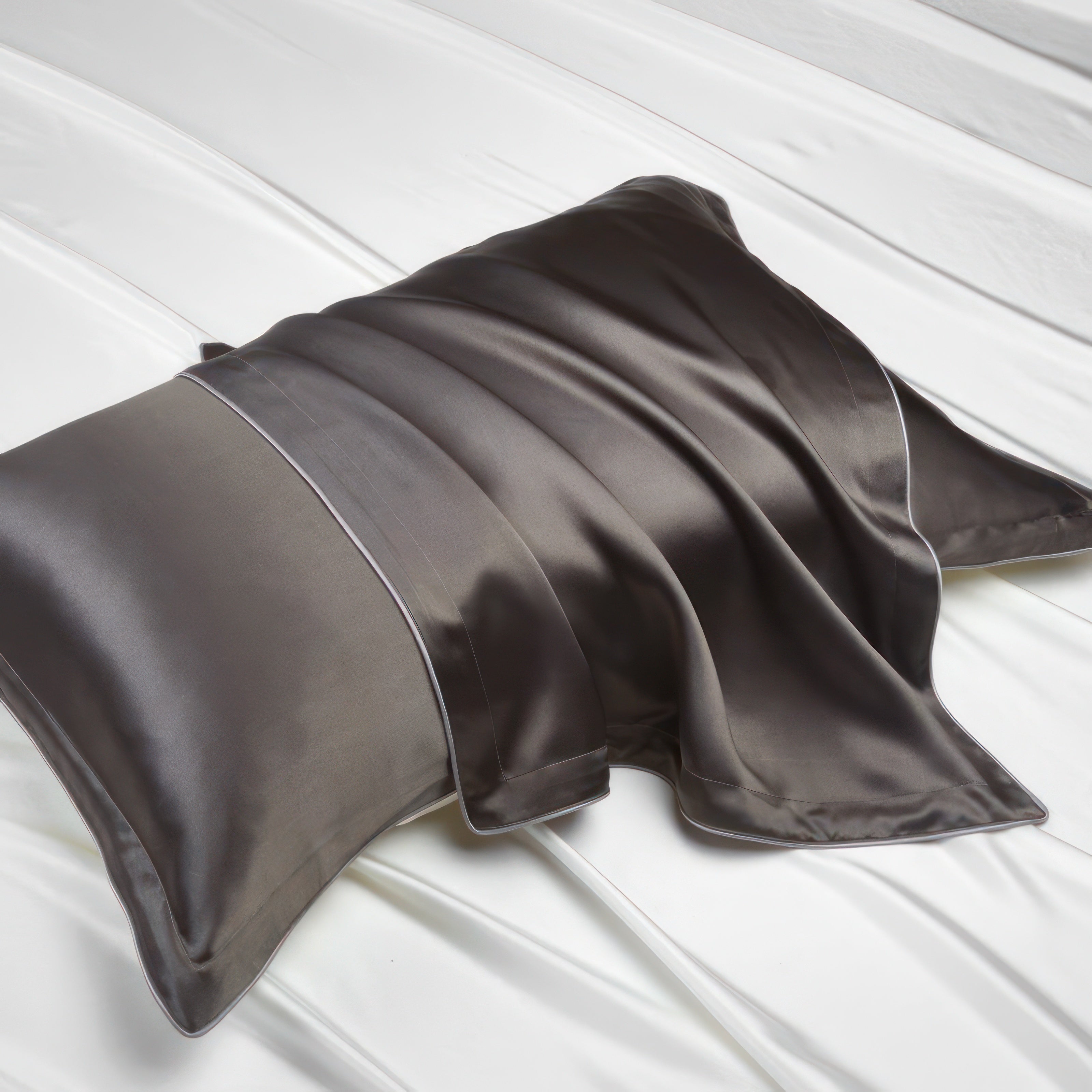 Belle Dark Grey - Silk Pillowcase