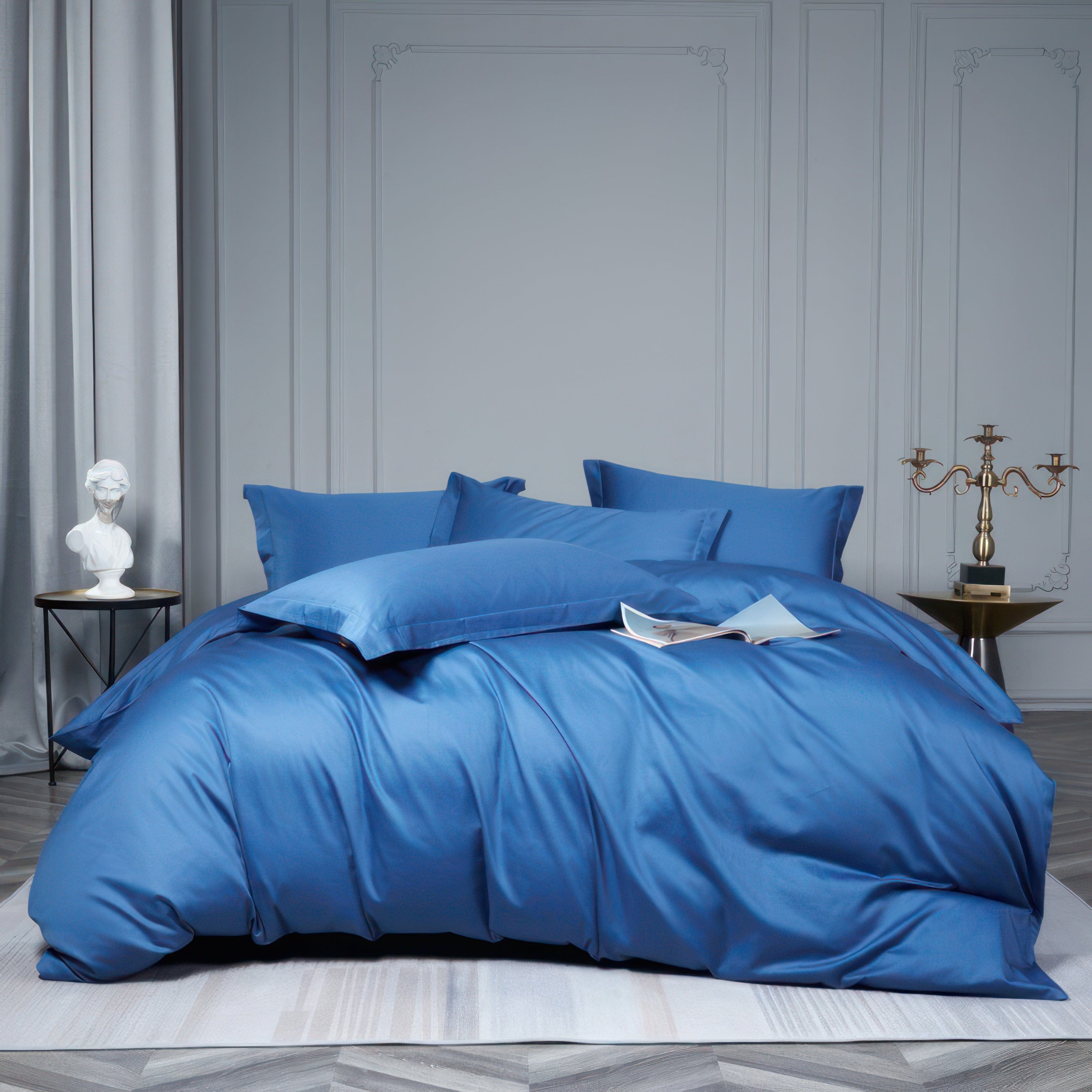Minimalist Luxe Blue - Bedding Set