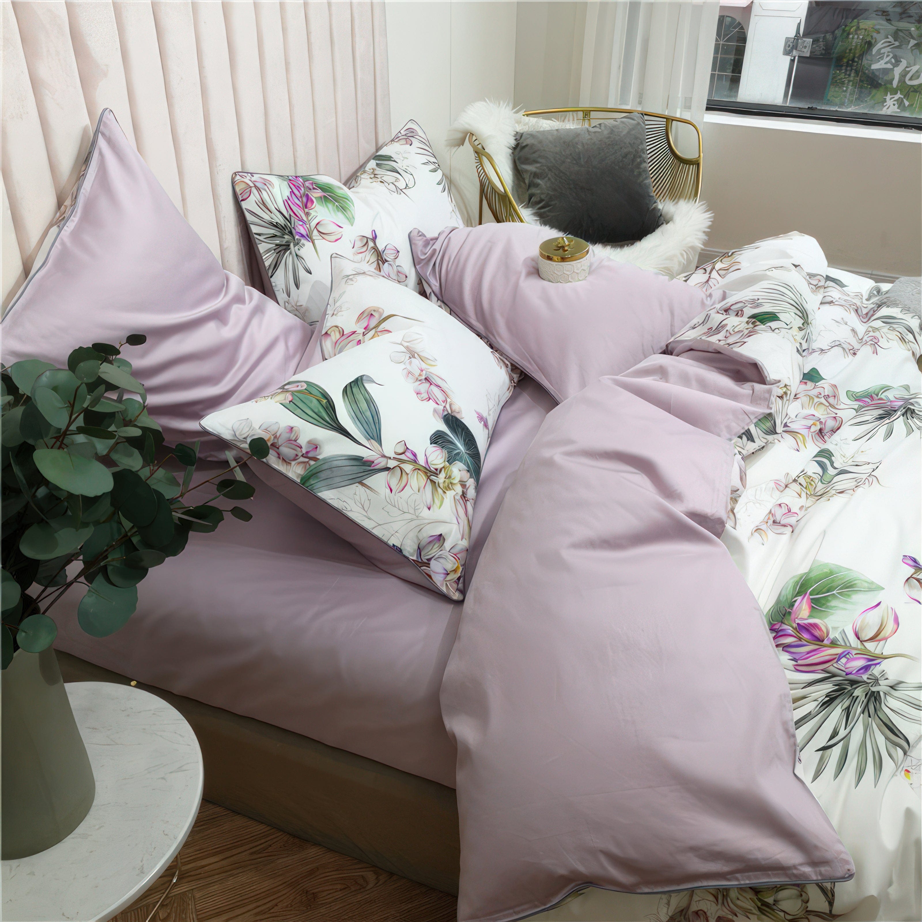 Rose Silence - Pillowcase Pair