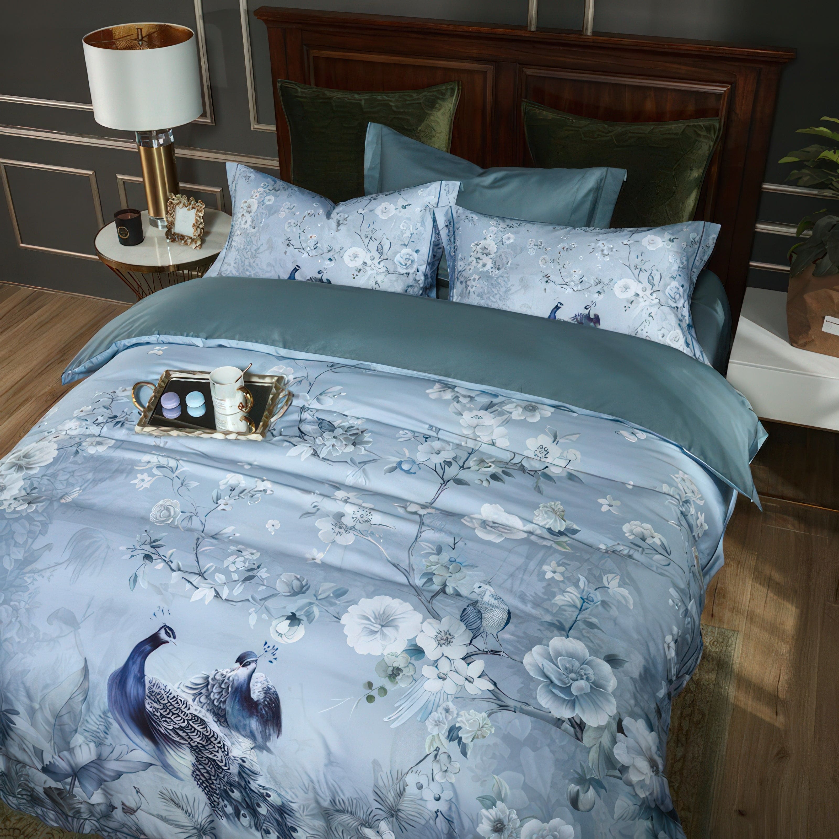 Blue Birds - Duvet Cover