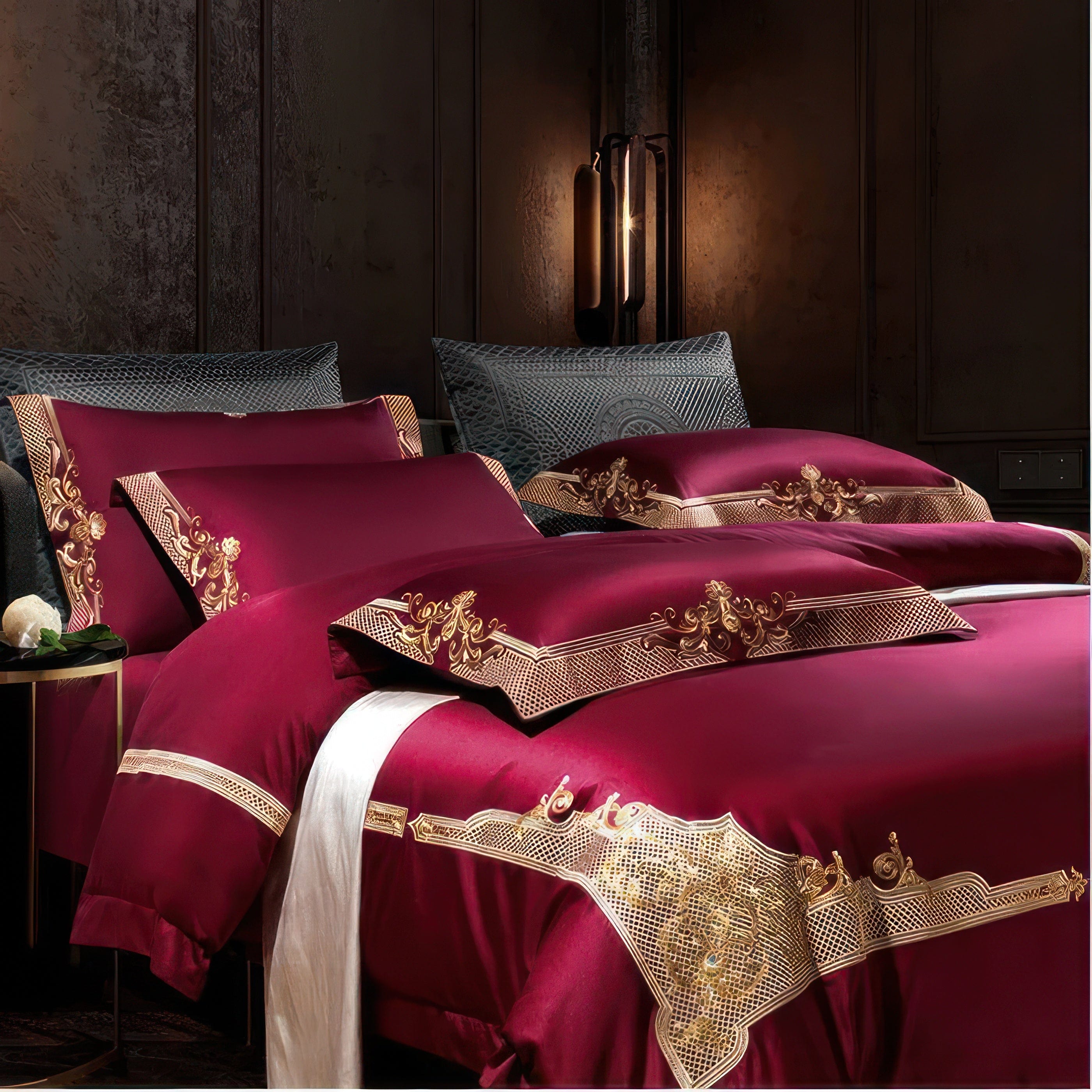 Royal Burgundy 1000TC - Bedding Set