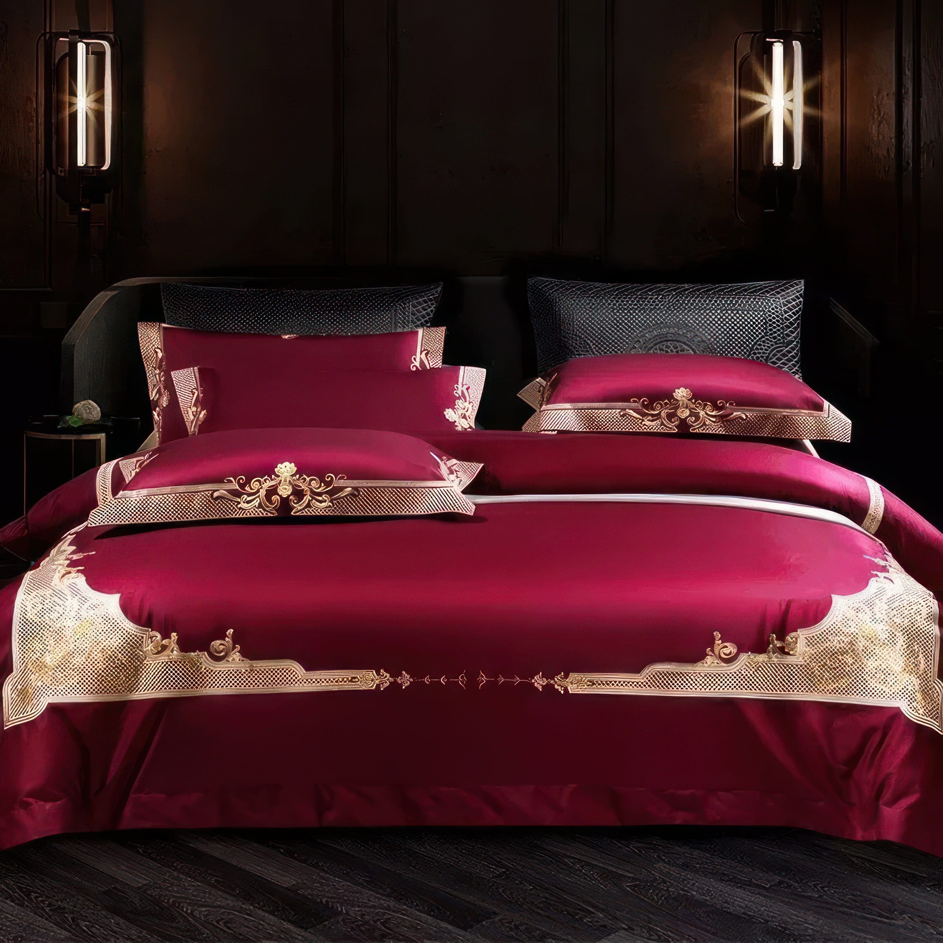 Royal Burgundy 1000TC - Bedding Set