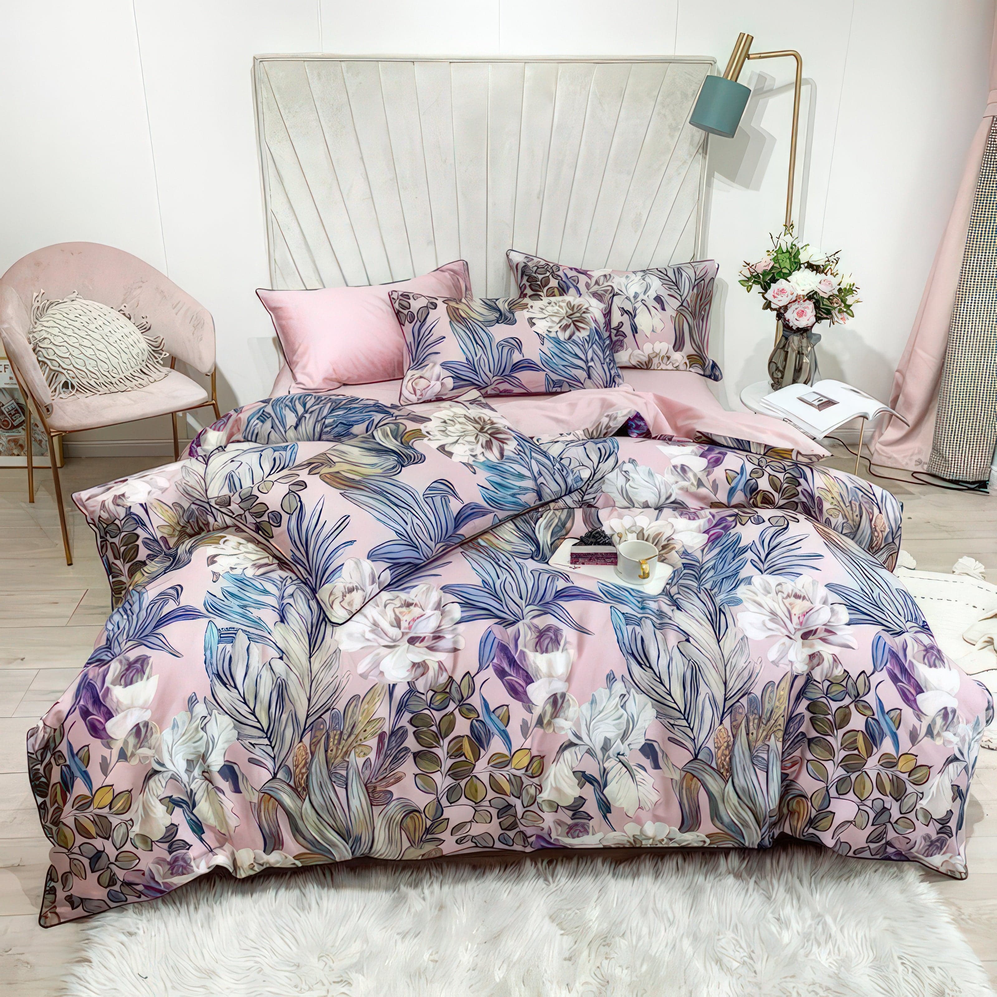 Flower Harmony  Pink - Bedding Set