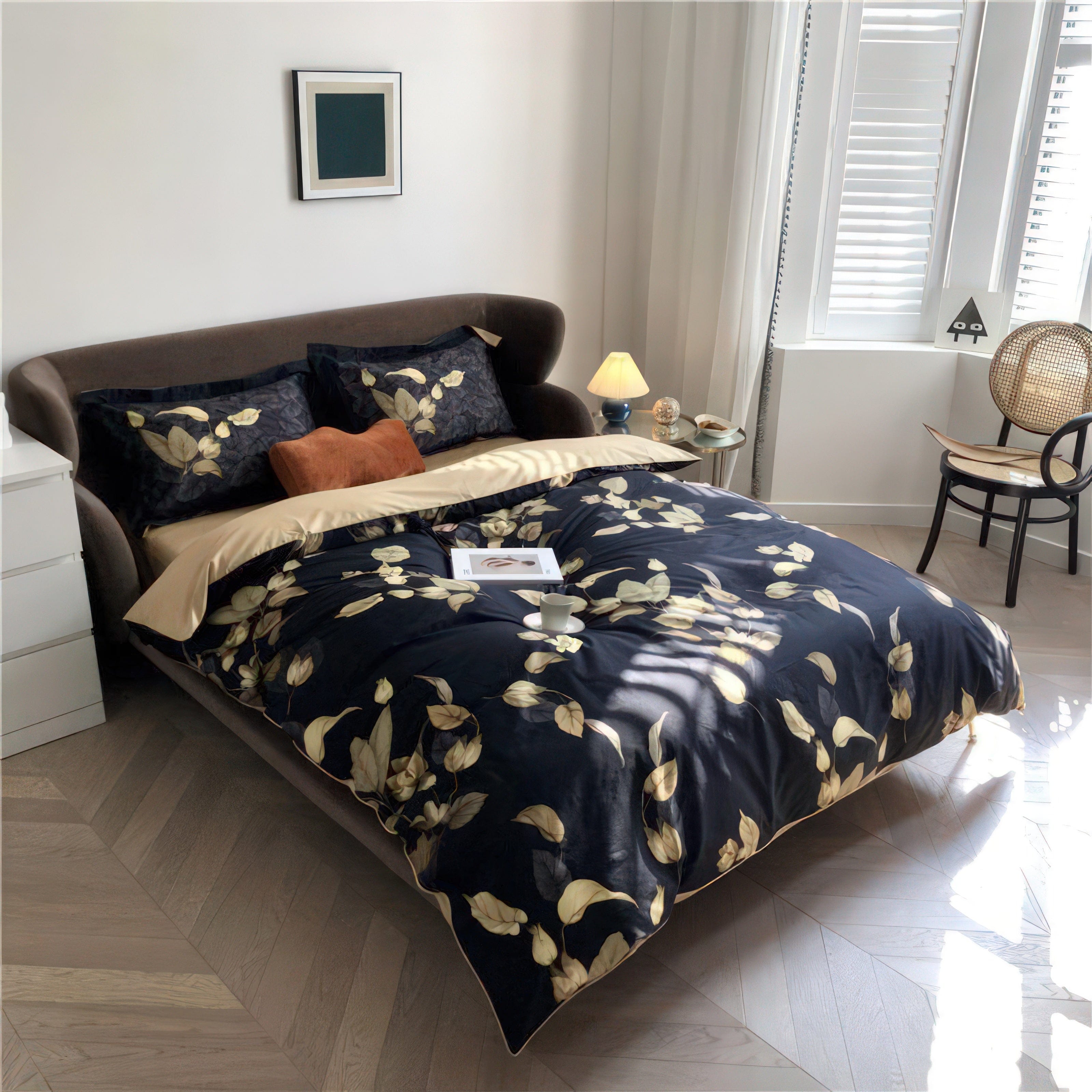 Gold Leaves - Bedding Set